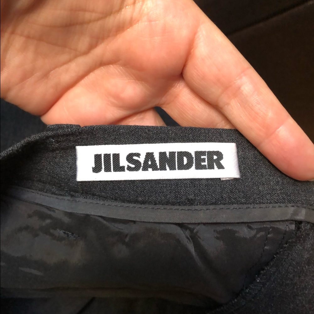 Jil Sander Fleeced Wool Charcoal Grey Trouser Pants - Picture 4 of 13